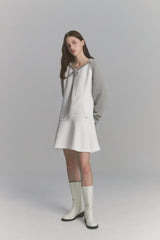 Fur Ribbon Bolero Gray