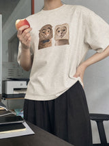 [A-T0141] ブレッドキャット半袖Tシャツ