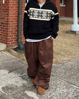 MR Nordic half-zip-up knit (3C)