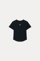 テンセルプティTシャツ_ブラック
