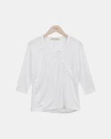 Wipeun Shirred 7-Sleeve T-Shirt