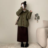 En Back Open Banding Long Skirt
