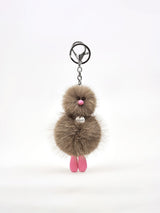 Cosymosy Ugly Bird Keyring - Ash Brown