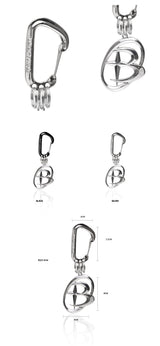 Dazzle Carabiner Keyring-Black