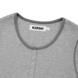 ステッチポイントスリムフィットTシャツ[メランジグレー]