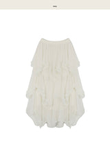 tiaz of long chiffon drop asymmetric sk