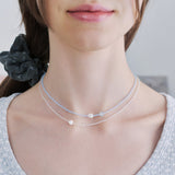 bebe heart beads necklace