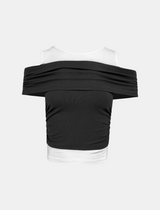 Twist Off Shoulder Top