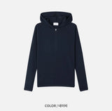 [기모] スリムゴルジマッスルフードハーフジップアップ(4color)