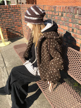 Down Lining Corduroy Wide Pants