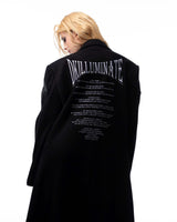 DKILLUMINATE FITTED LONG WOOL COAT