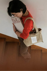(Small) Vintage Canvas Bag - Beige