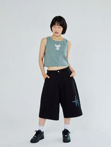 CAT MONSTER CHECK SLEEVELESS