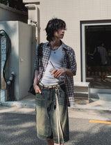 モントレーチェックハーフシャツ