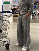 [Set-up]Find fleece sweat zip-up pants