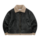 CHIVE LEATHER WAPEN MUSTANG JACKET (UNISEX)