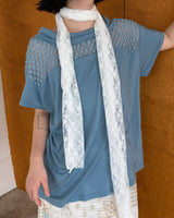 Cloudy Openneck Tee (3colors)