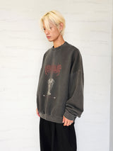 VENTIQUE ピグメントワールドメタルスウェットシャツ 2colors