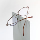 Knouun Round titanium glasses CODE. 101. C Pink Brown