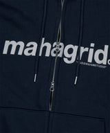 BASIC LOGO ZIP-UP HOODIE_NAVY