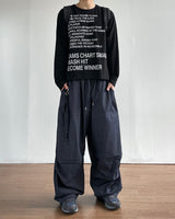 Fatigue Parachute Denim Pants