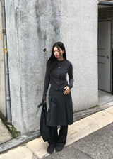 ストライプアーバンスカートパンツ
