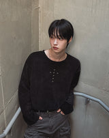 クロッシングリベットリブロングスリーブ