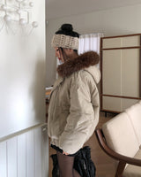 メーケープダッフルファージャンパー