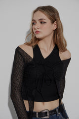 DOUBLE SLEEVELESS TOP