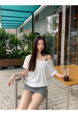 three-piece T-shirt sleeveless skirt set (3 SET)