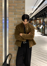 ミーレ YKK スエード バイカー ジャケット
