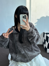 フリース🔥ベーシックワイドオーバーロングパンツ 🤍🖤🩶3カラー