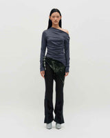 Sheer Layering Pants _ BLACK