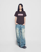 25FW WOMAN エリプスロゴ半袖Tシャツ ダークブラウン