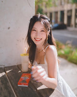 [Kim Sejeong Piercing] Ribbon and Crystal Drops Piercing - Gold