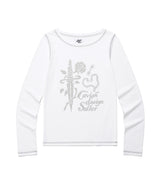 W ROSE LS TEE WHITE(CV2EFFT555A)