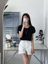 Weekly Wrinkle Shirring Blouse / 2 colors