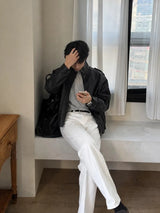 ASCLOバックバンディングデニムパンツ (White)