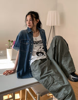 ニッケルピグメントカットナイロンパンツ