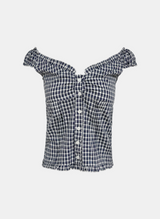 Misty Belle Check Off Blouse