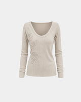 (W's) Petal Ribbed Knit