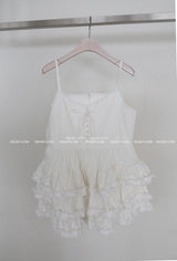 frill cancan corset bustier mini dress