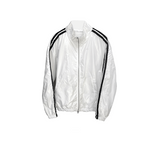 glossy track windbreaker