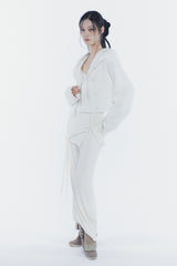 RUBY HOOK LAYERED PANTS cream
