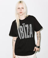 IBIZA RHINESTONE TEE (BLACK) F26QB401