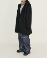 Belted Balmacan Single Alpaca Half Coat (Wool Coat/Winter Coat)