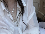 maria cross pearl necklace set