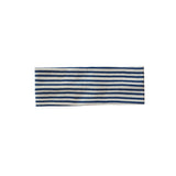 Stripe Waffle Head Band (blue/ivory)