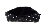 Triangle zipper Pencil Pouch_Dot Black