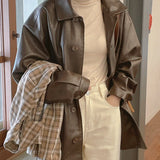 Like Brush Leather Jacket